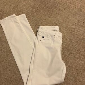 AG Adriano Goldschmied The Prima cigarette leg white jean. Size 27R